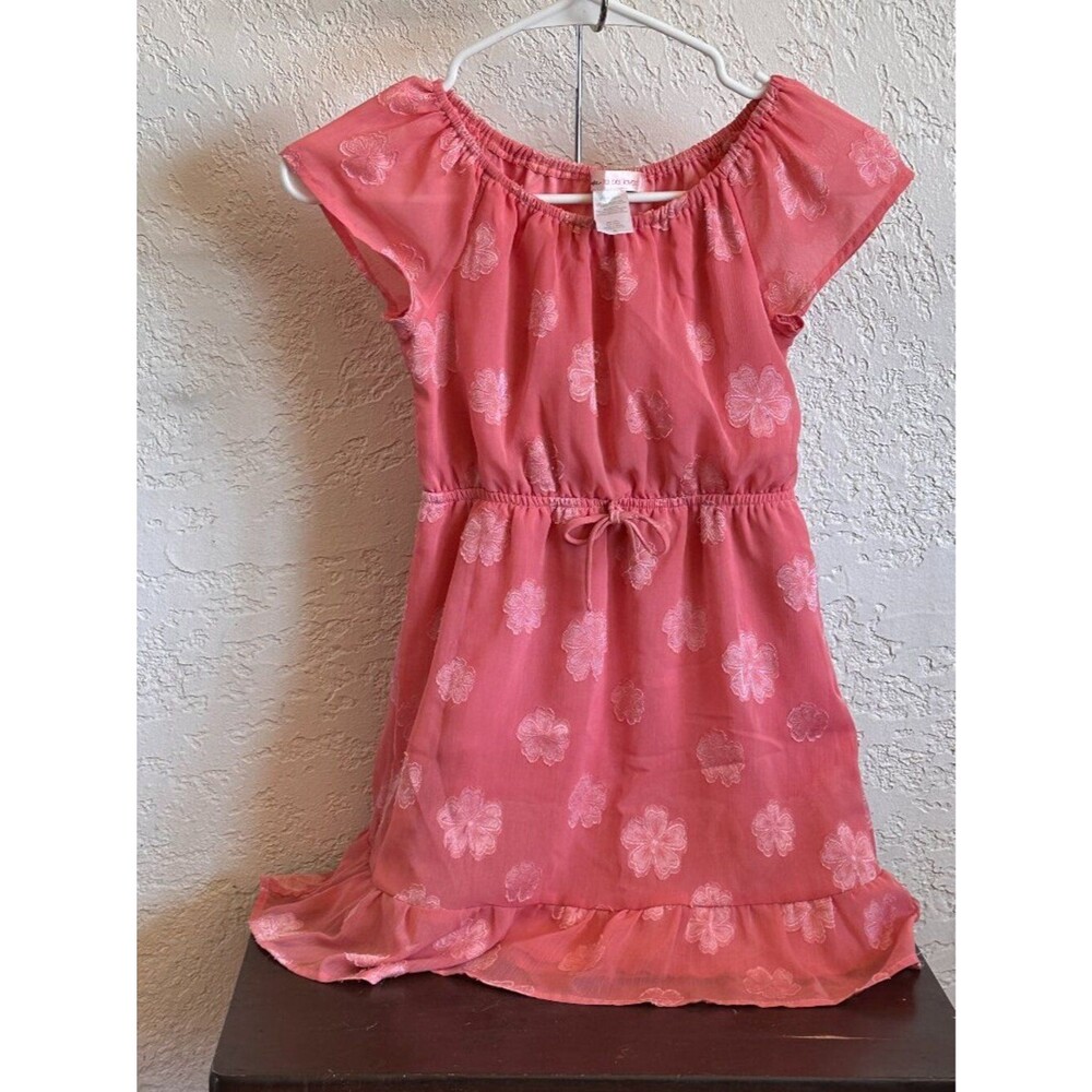 Love to Be Loved Pink Peasant Dress Girls Size 6X